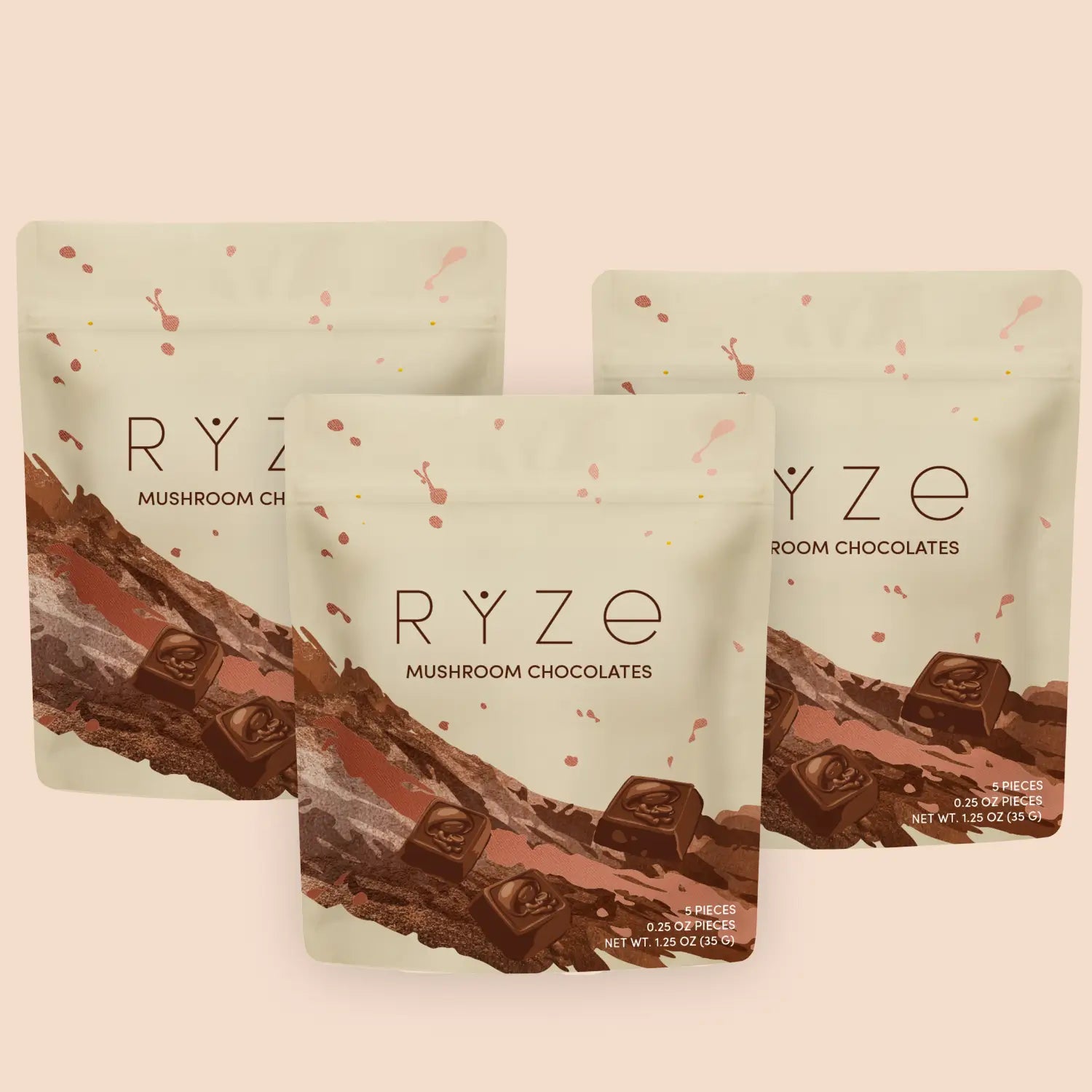 Mushroom Chocolates Rye (15 pieces) N9