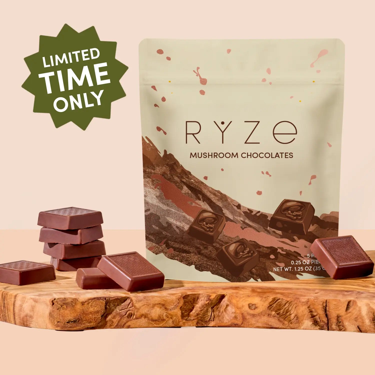 Mushroom Chocolates Rye (15 pieces) N9
