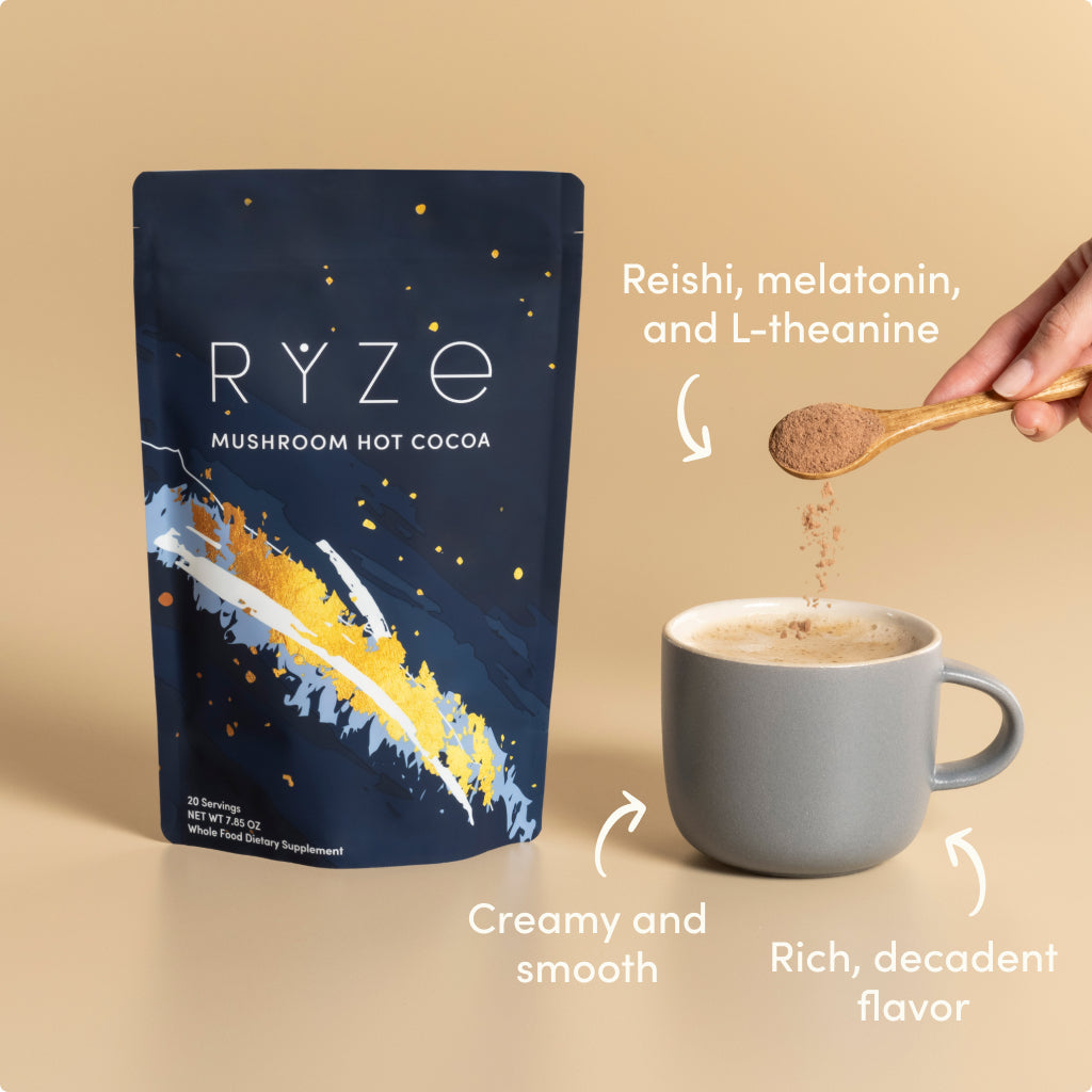 RYZE Nighttime Mushroom Cocoa Starter Bag D5