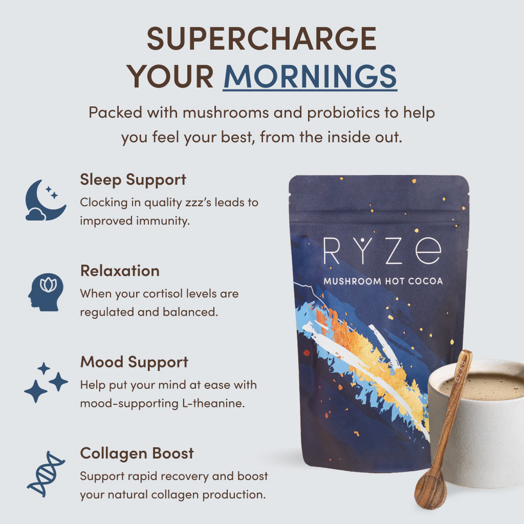 RYZE Nighttime Mushroom Cocoa Starter Bag D5