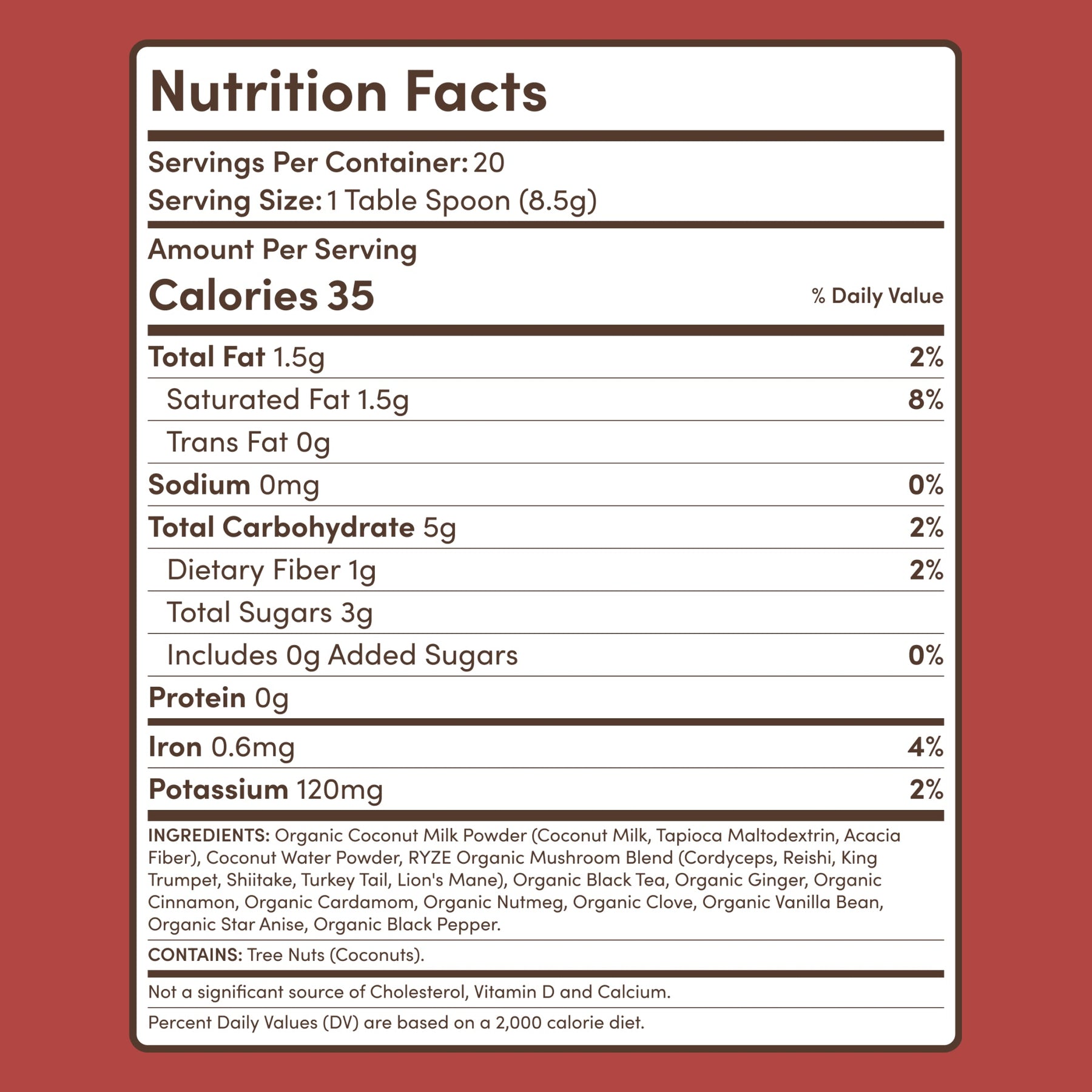 Mushroom Chai (20 Servings) Z6