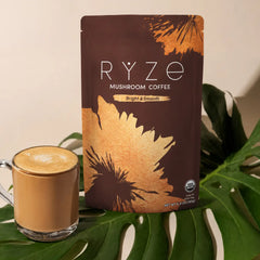 RYZE Mushroom Coffee — Organic Instant Coffee with Cordyceps & Reishi, 30 Servings S4