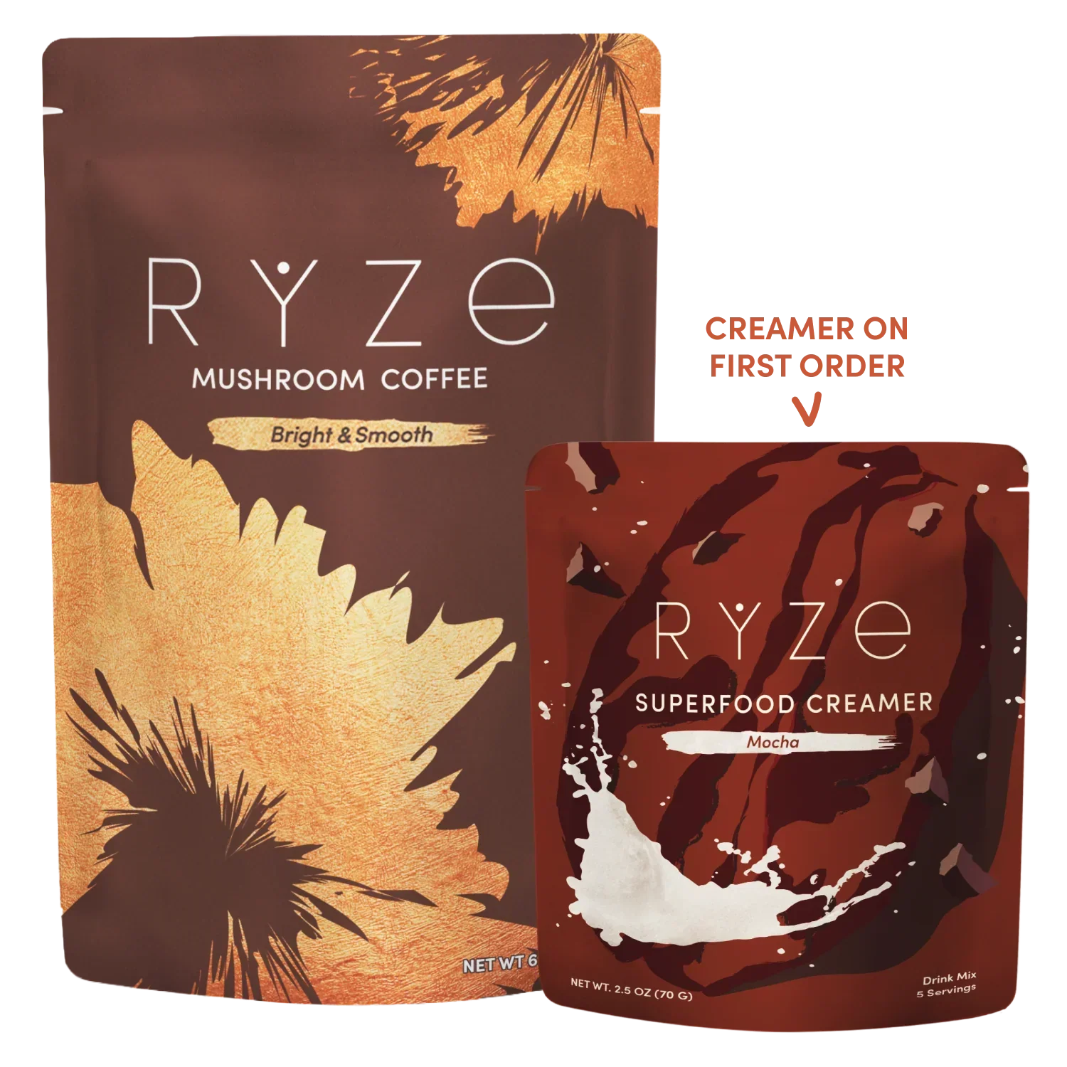 Mushroom Coffee + Mocha Creamer Set I8