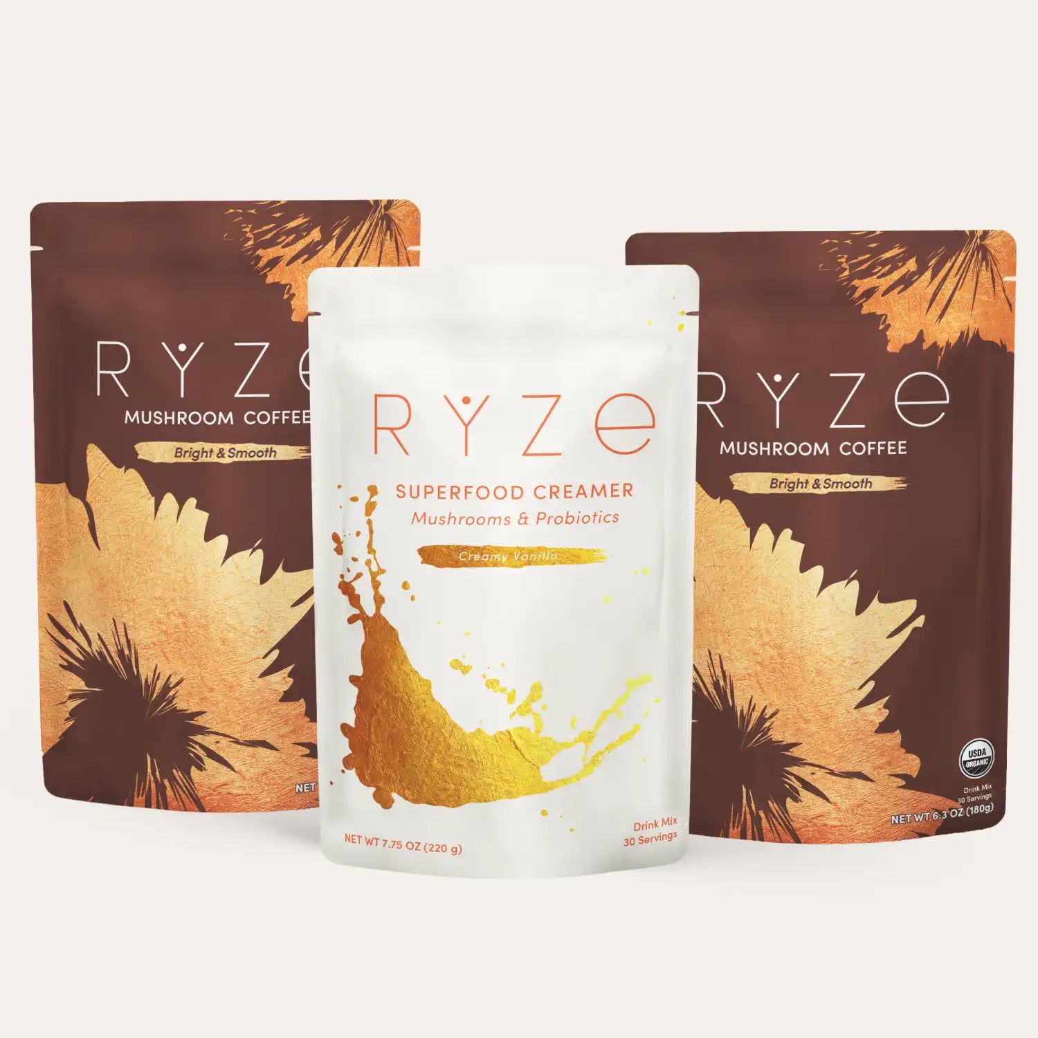 RYZE Starter Gift Set (2 Coffees + 1 Creamer) N1