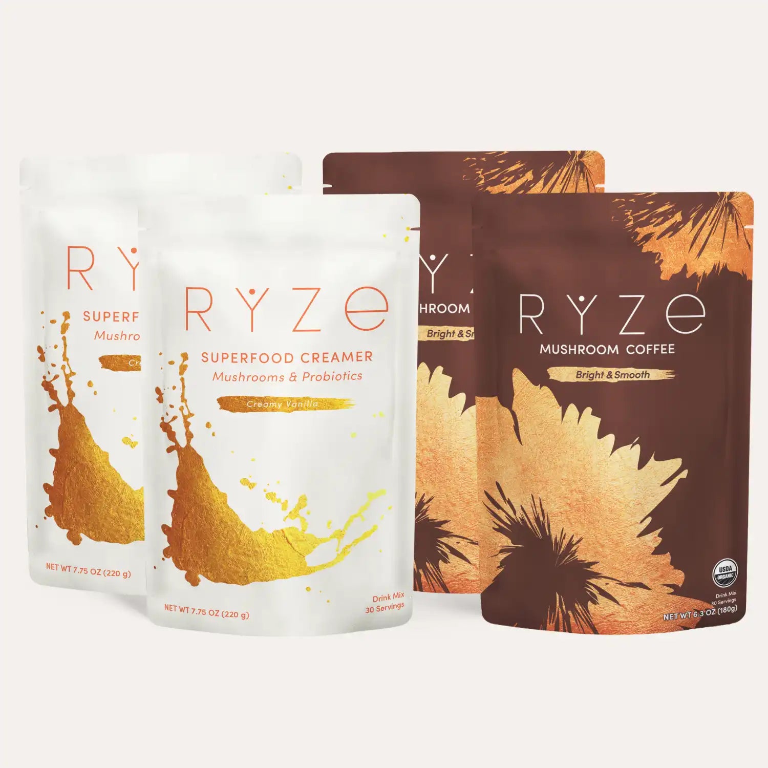 RYZE Lovers Gift Set (2 Coffees + 2 Creamers) V6