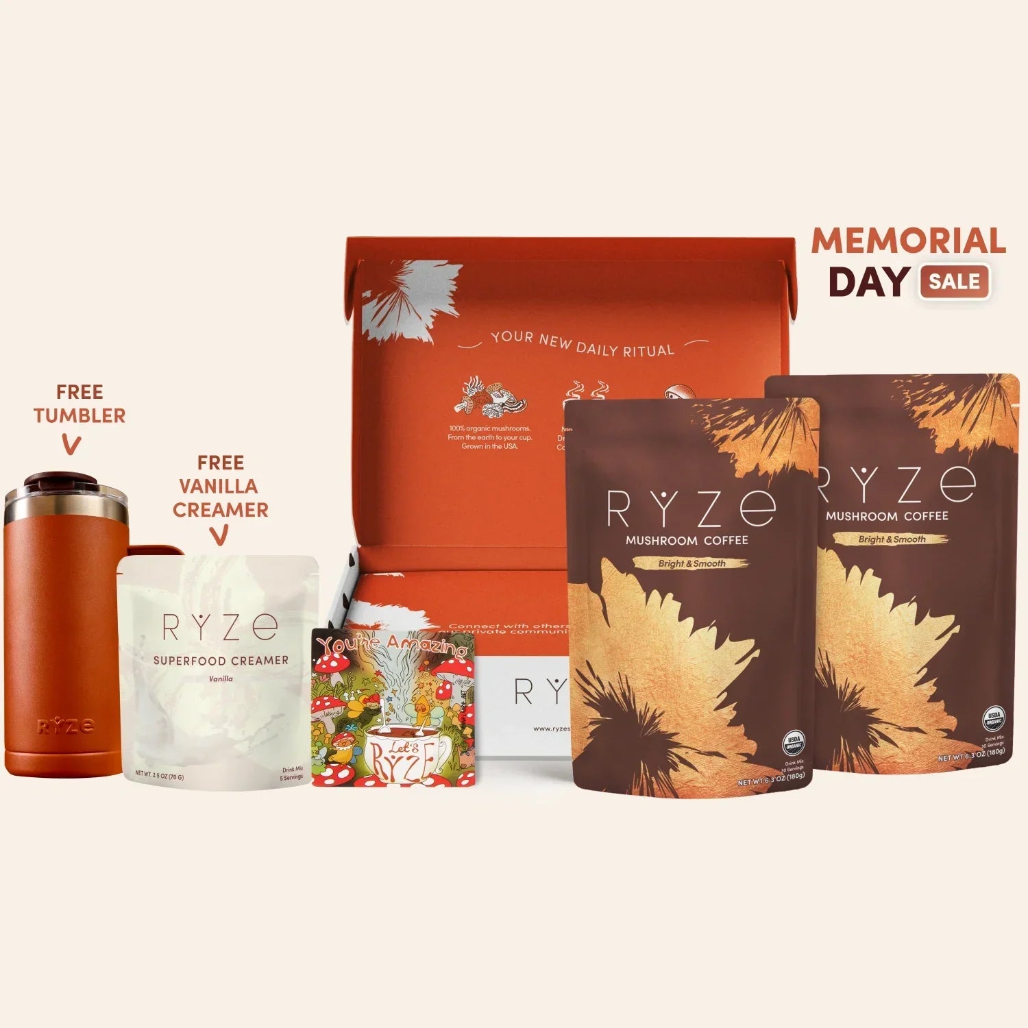 Mushroom Coffee Starter Kit 60 Serving J4