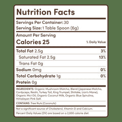RYZE Mushroom Matcha — Organic Instant Matcha Latte with Lion's Mane & King Trumpet, 30 Servings A3