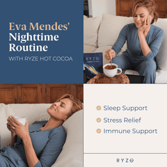 RYZE Hot Cocoa - with 6 Sleep Superfoods to Help Fall Asleep and Stay Asleep X4