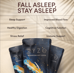 RYZE Hot Cocoa - with 6 Sleep Superfoods to Help Fall Asleep and Stay Asleep N1