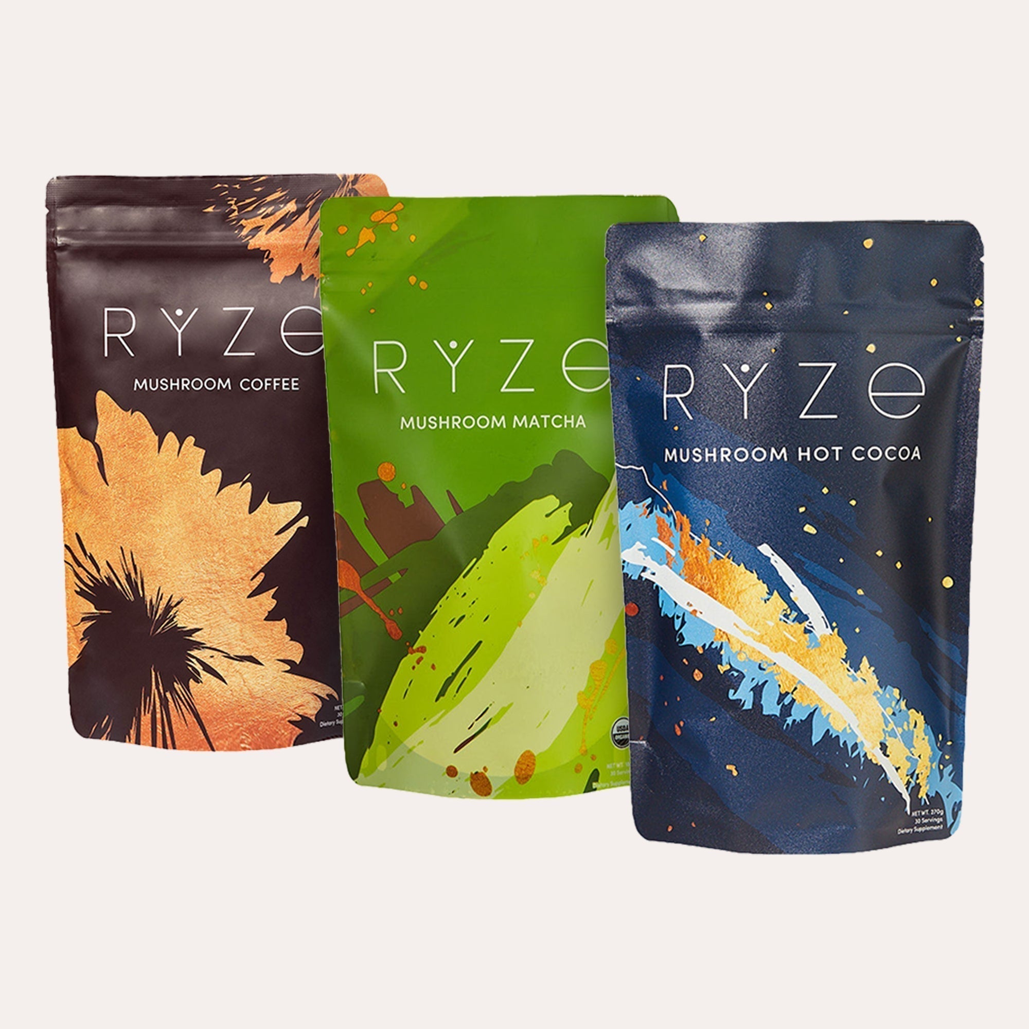 RYZE Hot Cocoa - with 6 Sleep Superfoods to Help Fall Asleep and Stay Asleep X4